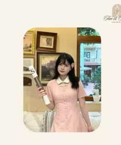 Váy nữ thiết kế cổ sen